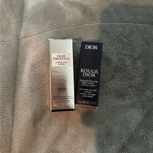 Dior Prestige and Rouge Dior Lipstick Set in Silver and Black